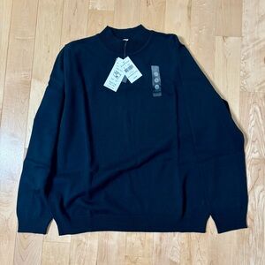 Northern Reflections 100% Cotton Black Crewneck Sweater